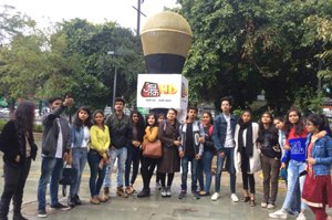 IIMMIians visited Aaj Tak for a talk show