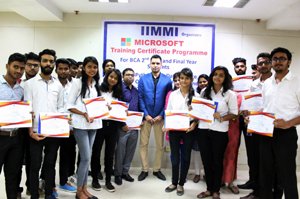 IIMMIians attended training certificate programme from Microsoft